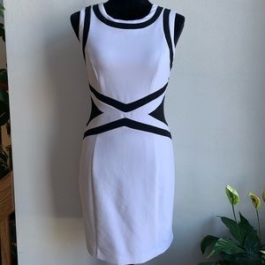Worthington White and Black Dress